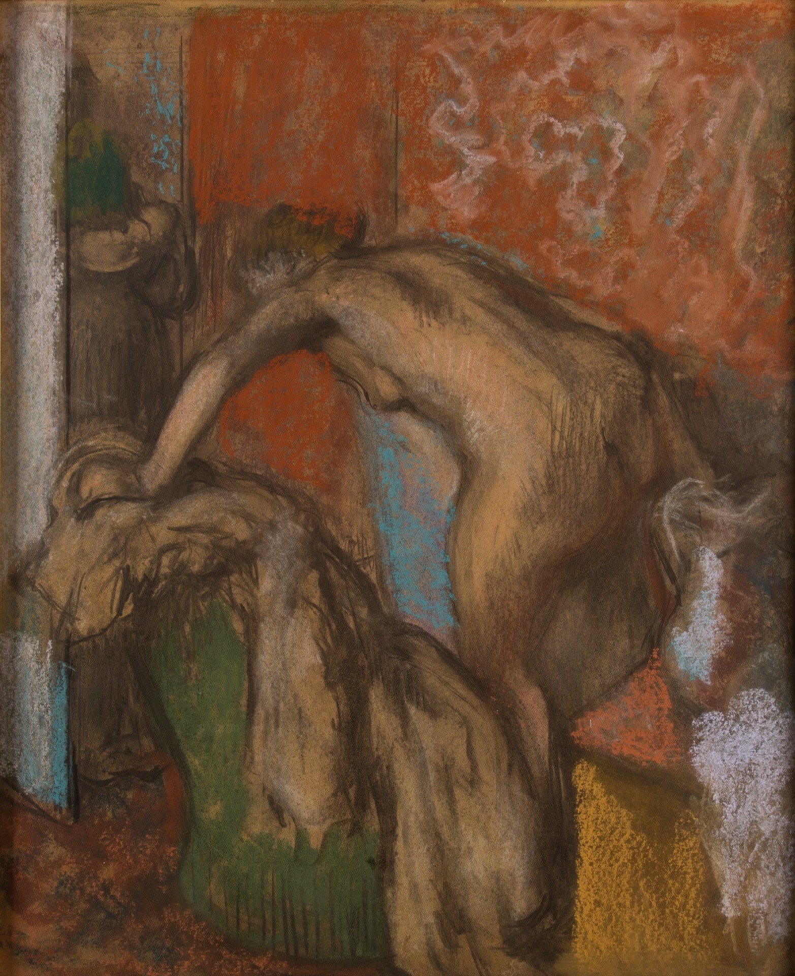 Women Leaving her Bath - by Edgar Degas