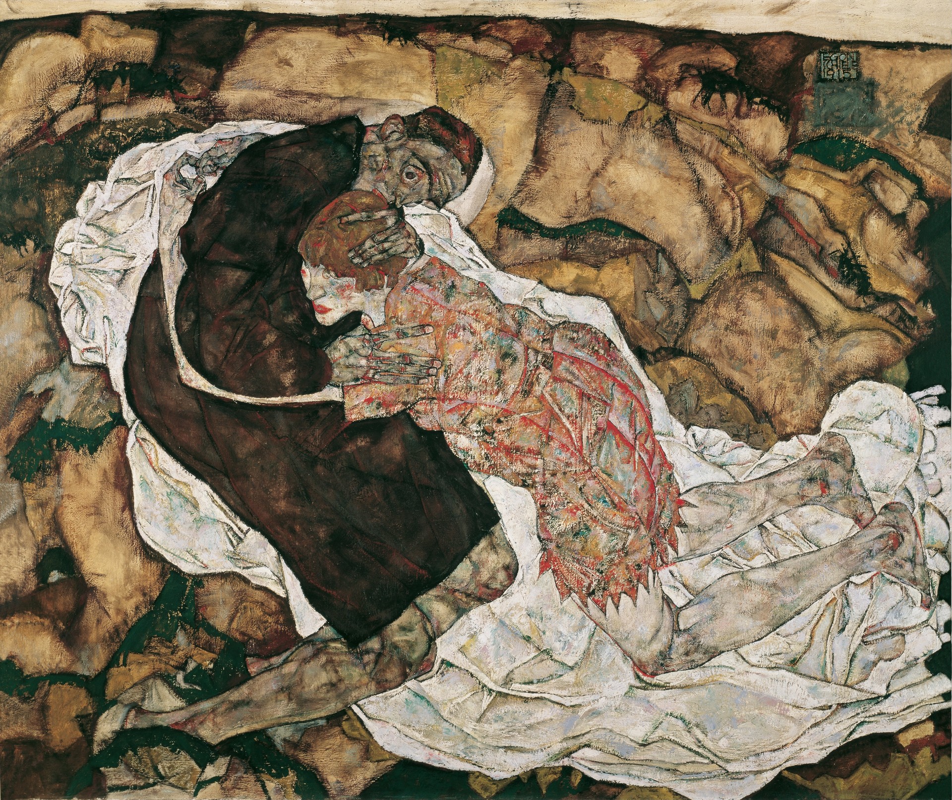 Death and Girl - by Egon Schiele