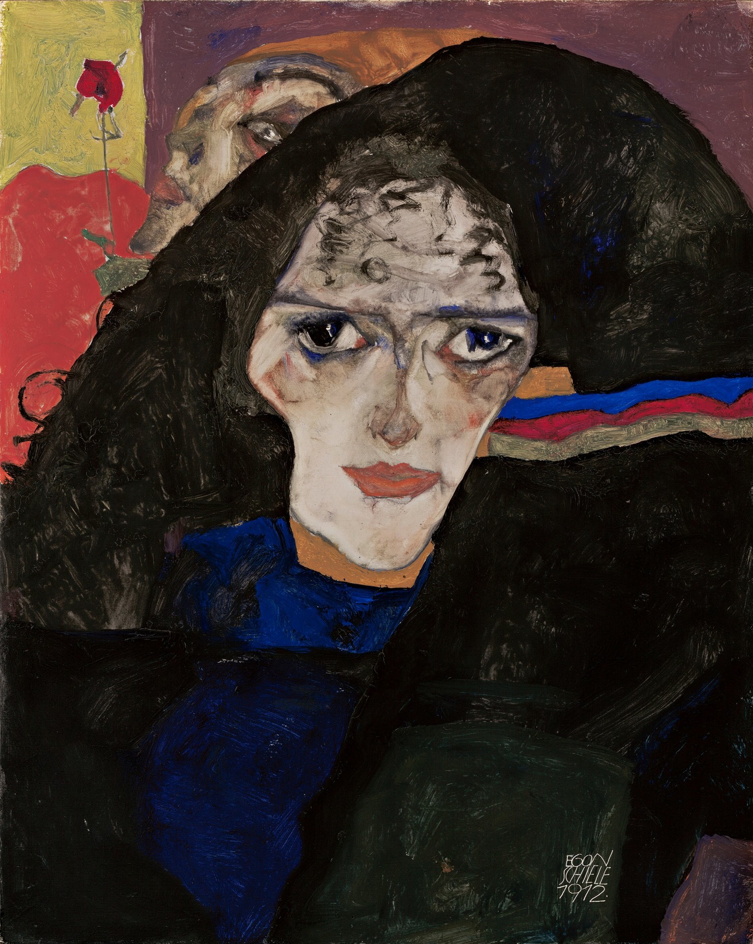 Mourning Woman - by Egon Schiele