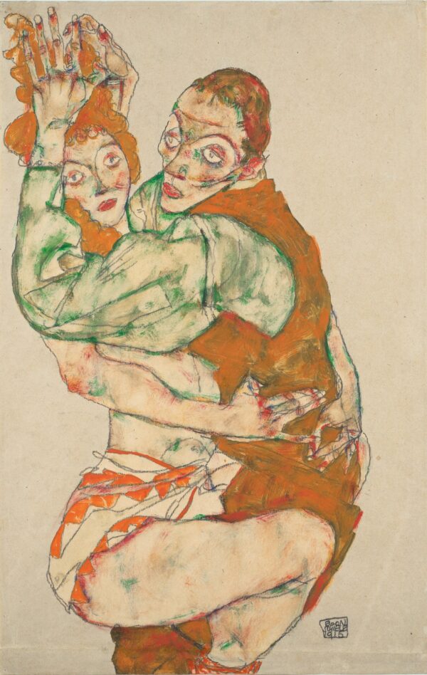 Lovemaking - by Egon Schiele