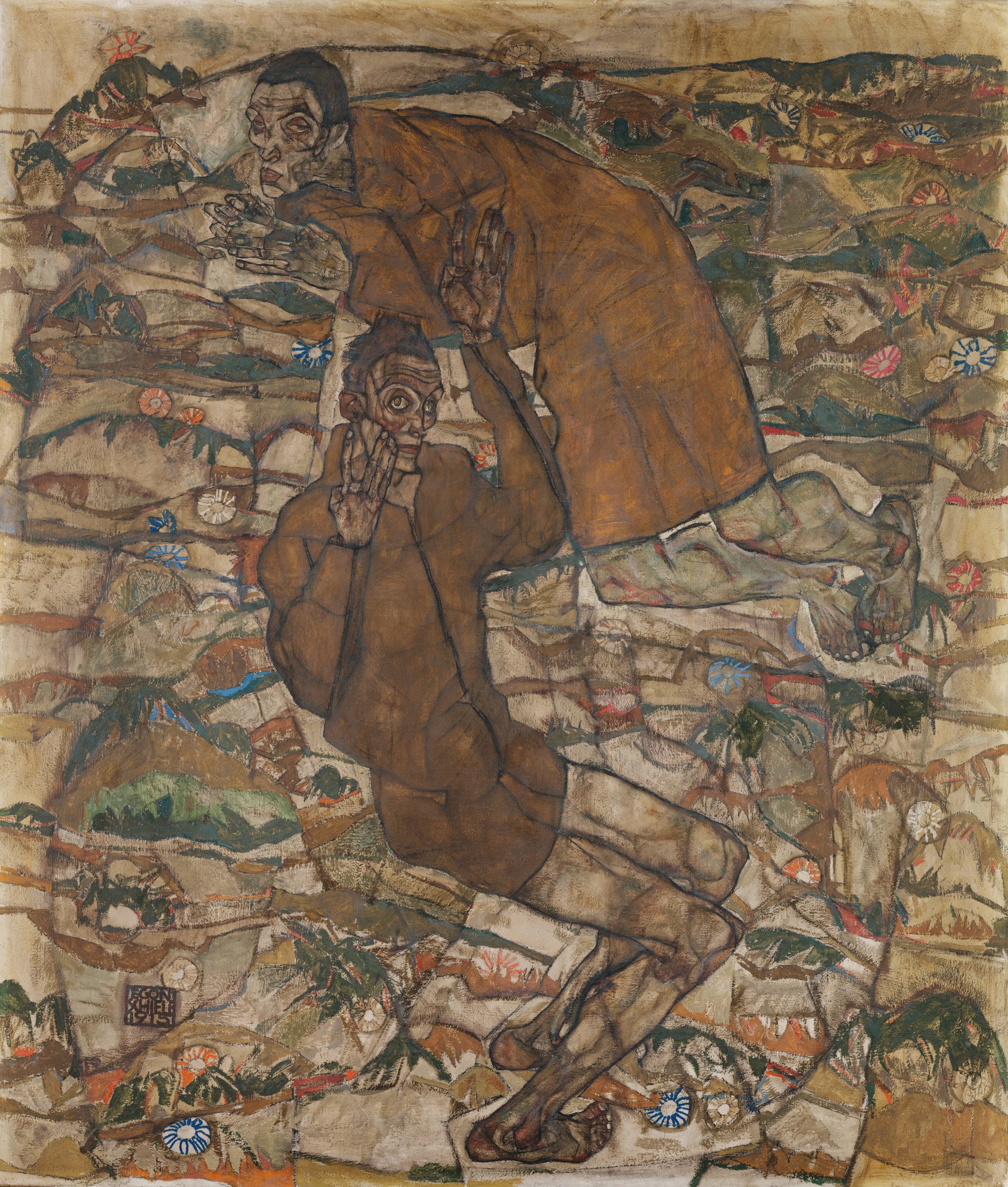 Levitation (The Blind II) - by Egon Schiele