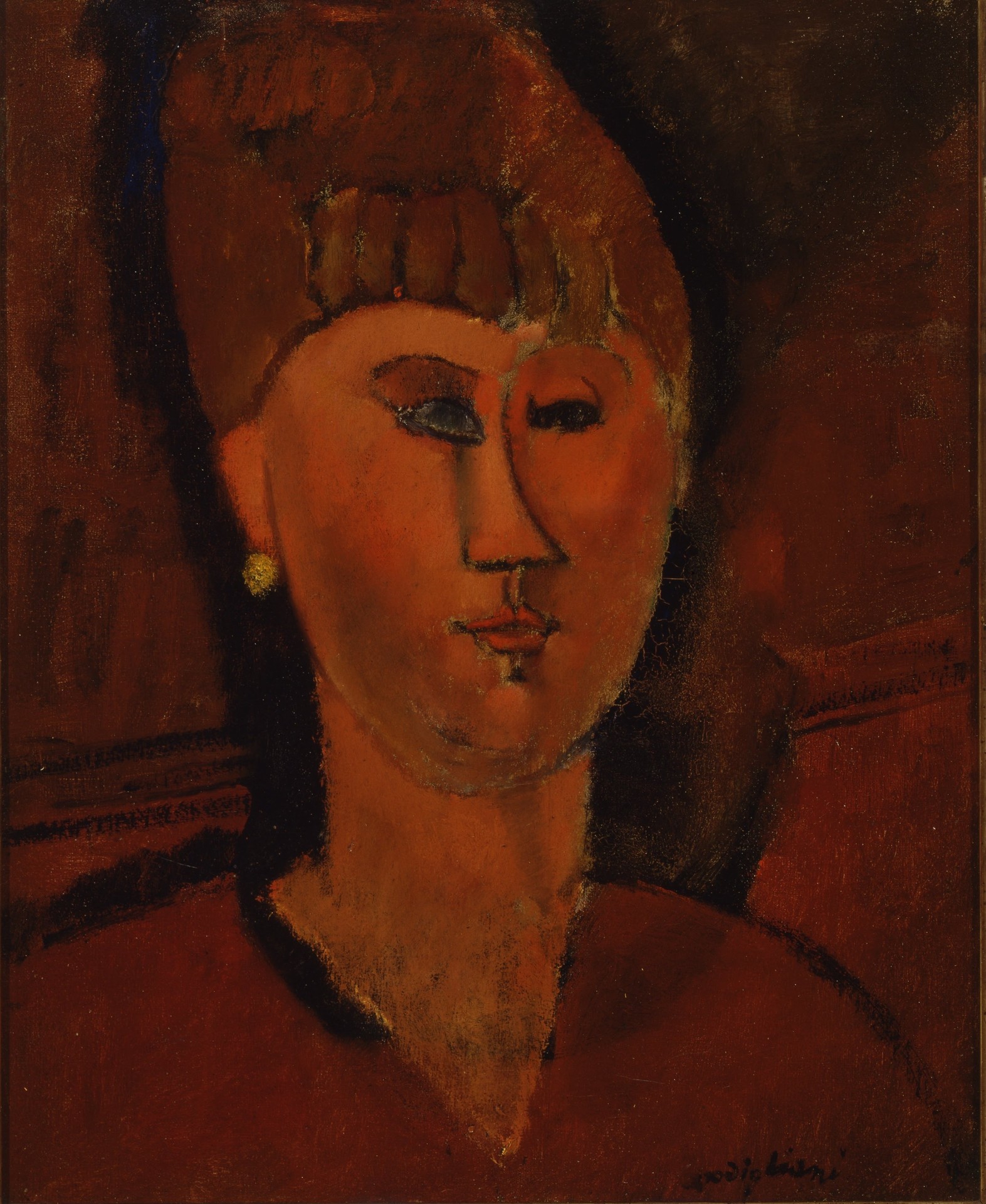The Red-Headed Girl - by Amedeo Modigliani