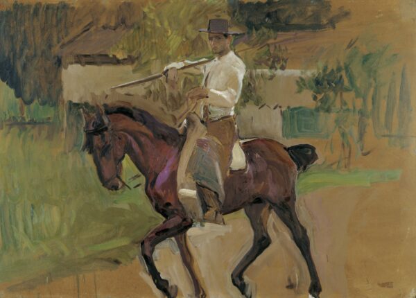 Cattle-driver, Seville - by Joaquin Sorolla