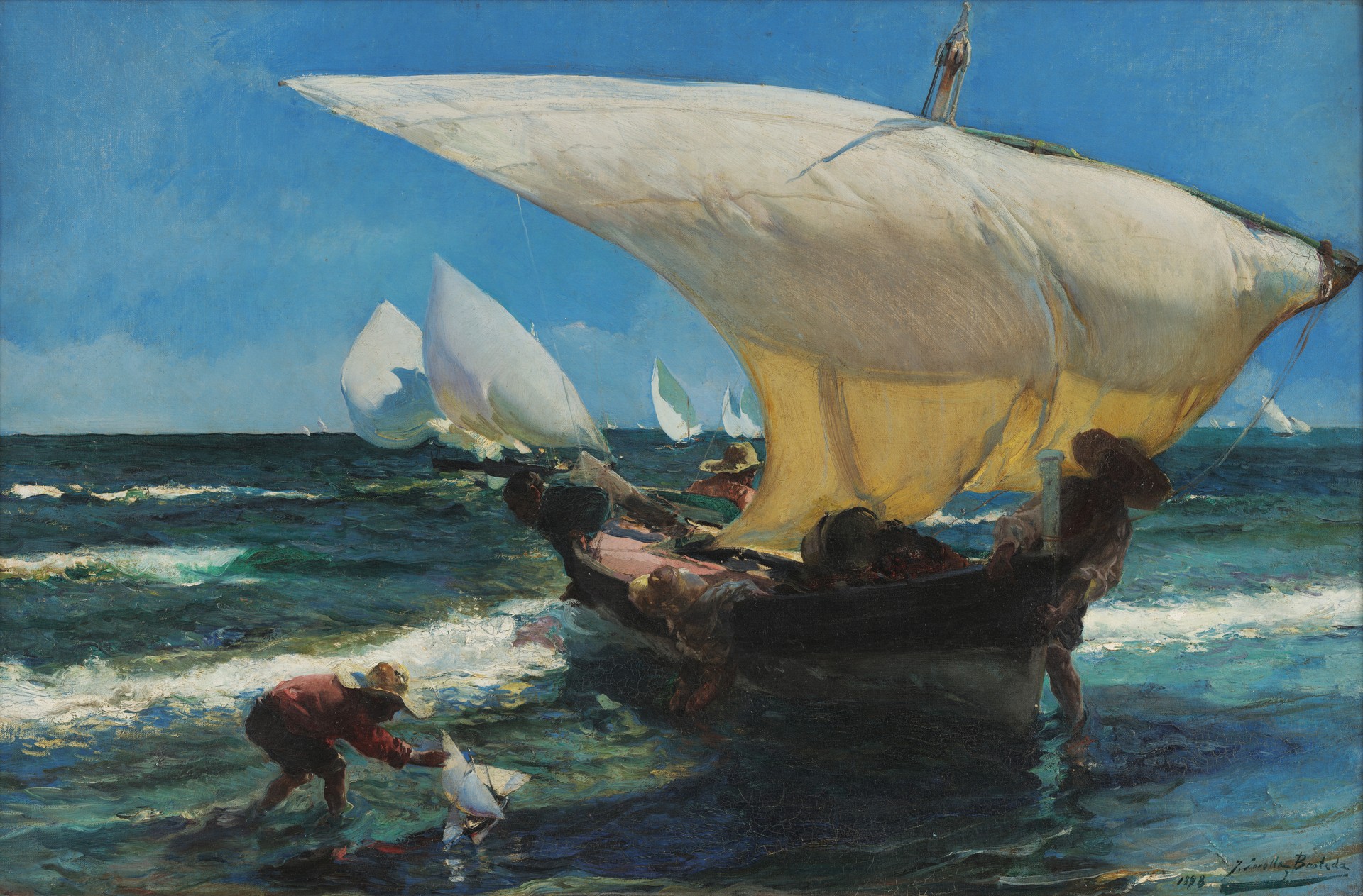 On the Coast of Valencia - by Joaquin Sorolla