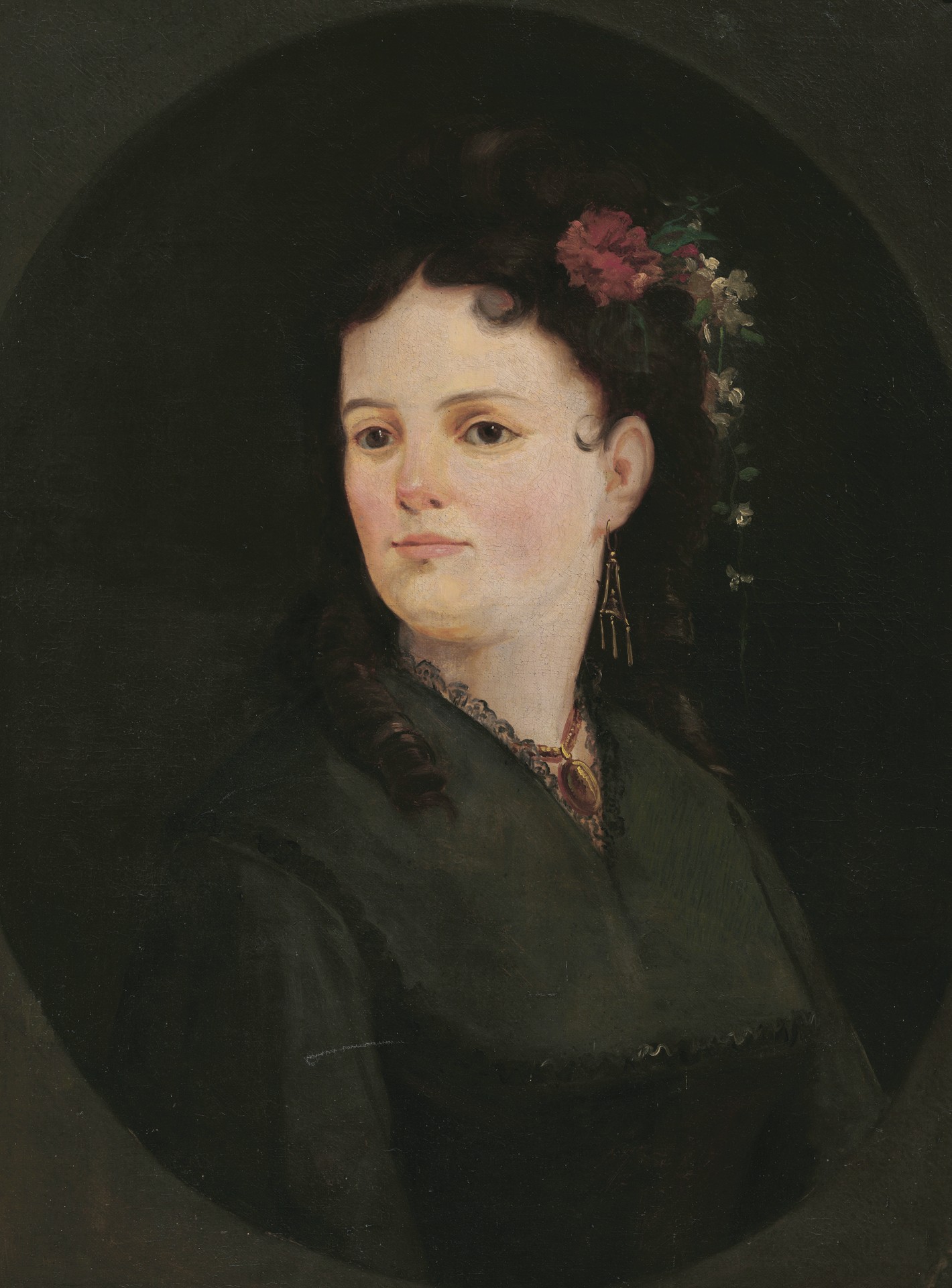 Retrato de Adelina Patti - by Joaquin Sorolla