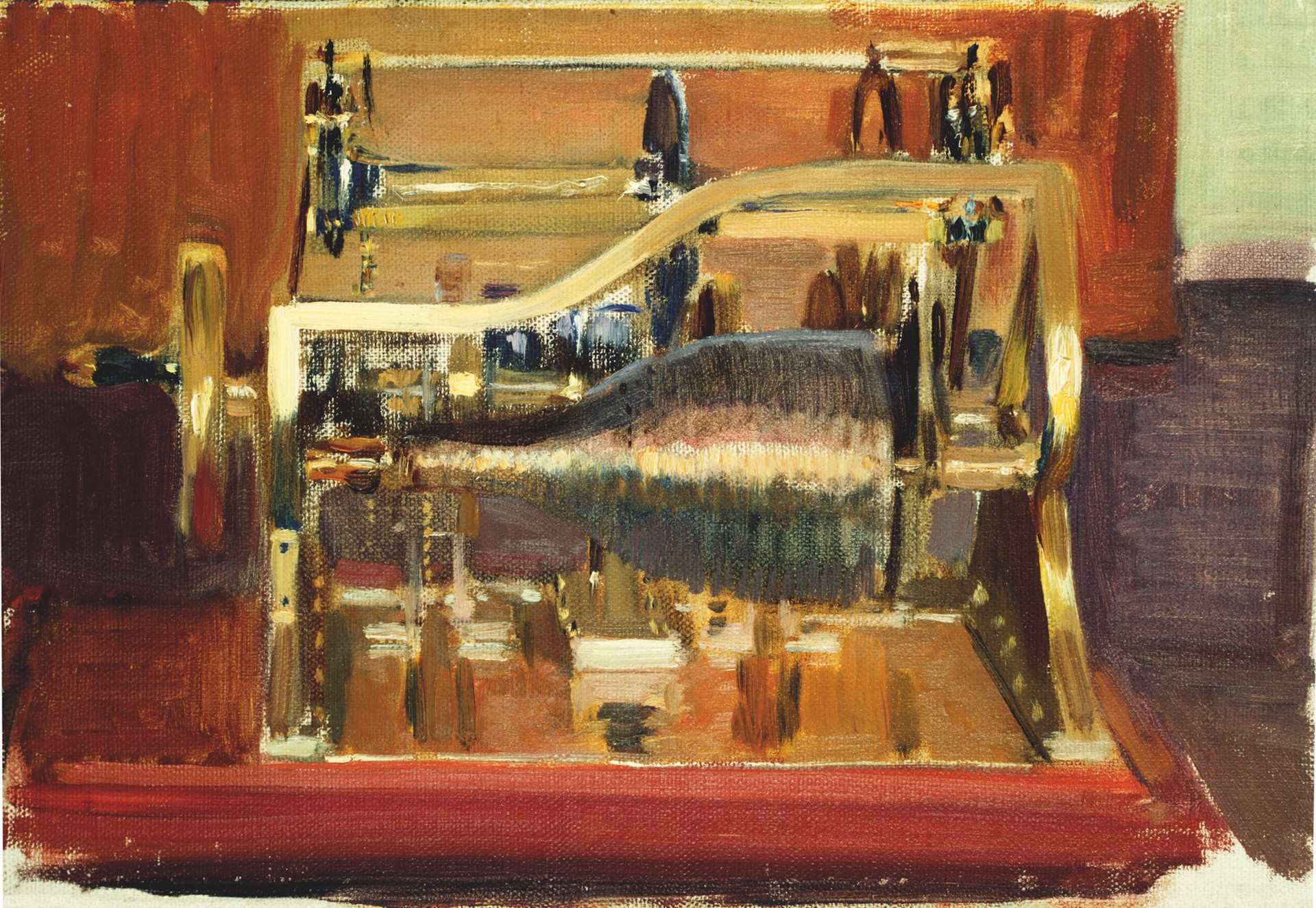 Detail of the Spindle in the Portrait Painted - by Sorolla