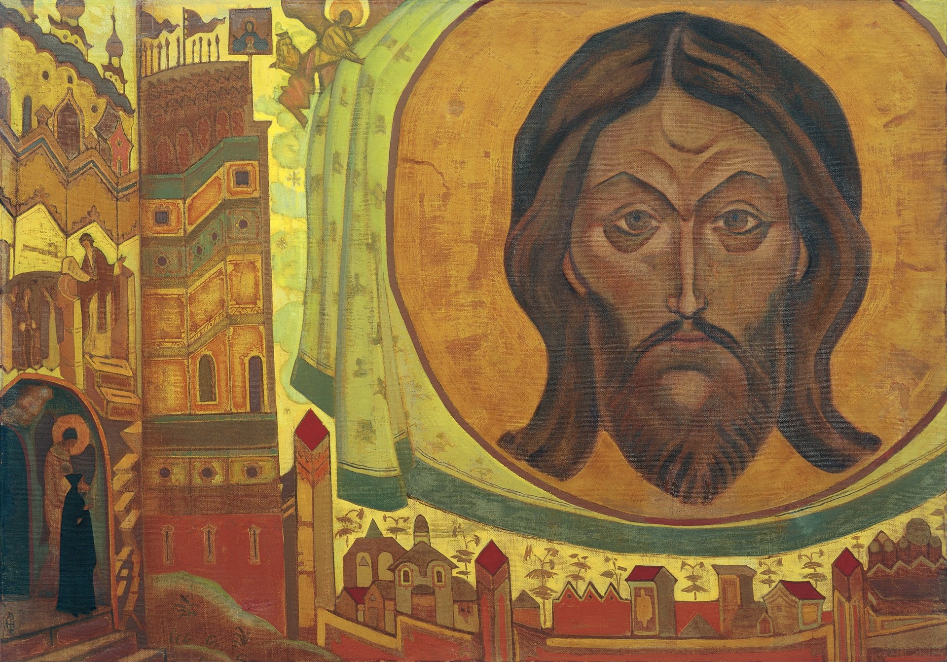 And We See. From the "Sancta" Series - by Nicholas Roerich