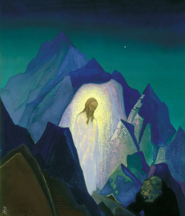 Christ in the Desert - by Nicholas Roerich