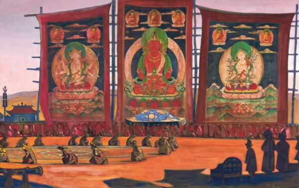 Mongolian Tsam Religious Ceremony - by Nicholas Roerich