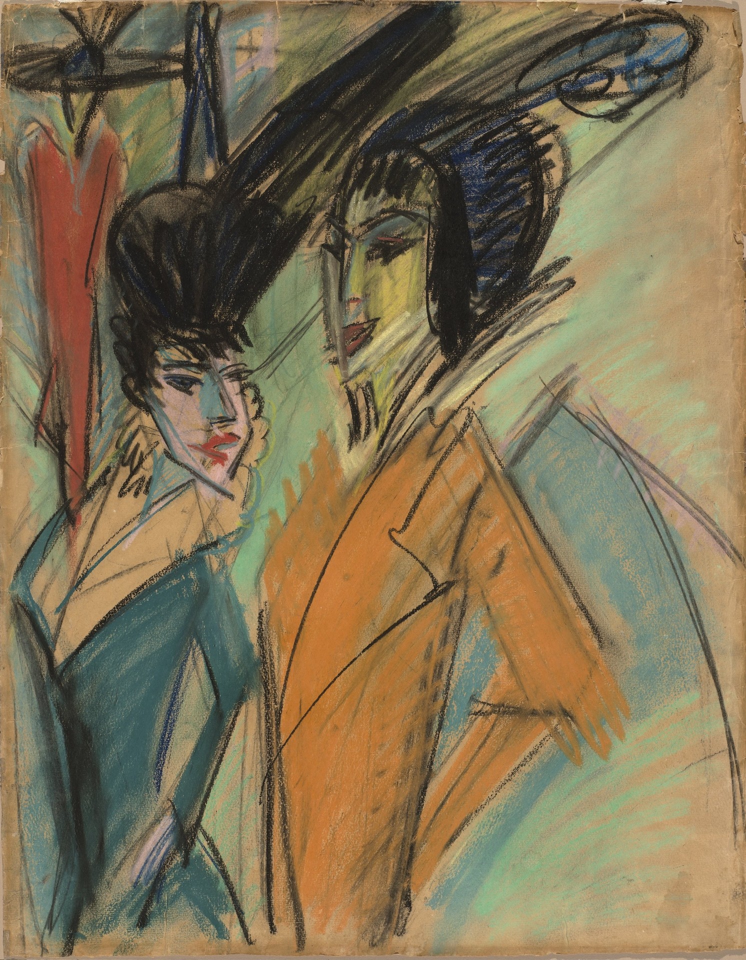 Two Streetwalkers - by Ernst Ludwig Kirchner