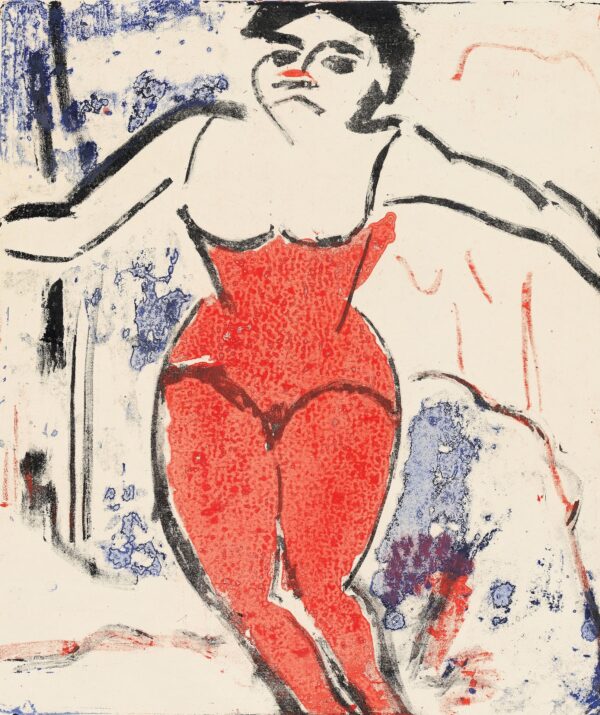 Performer Bowing - by Ernst Ludwig Kirchner