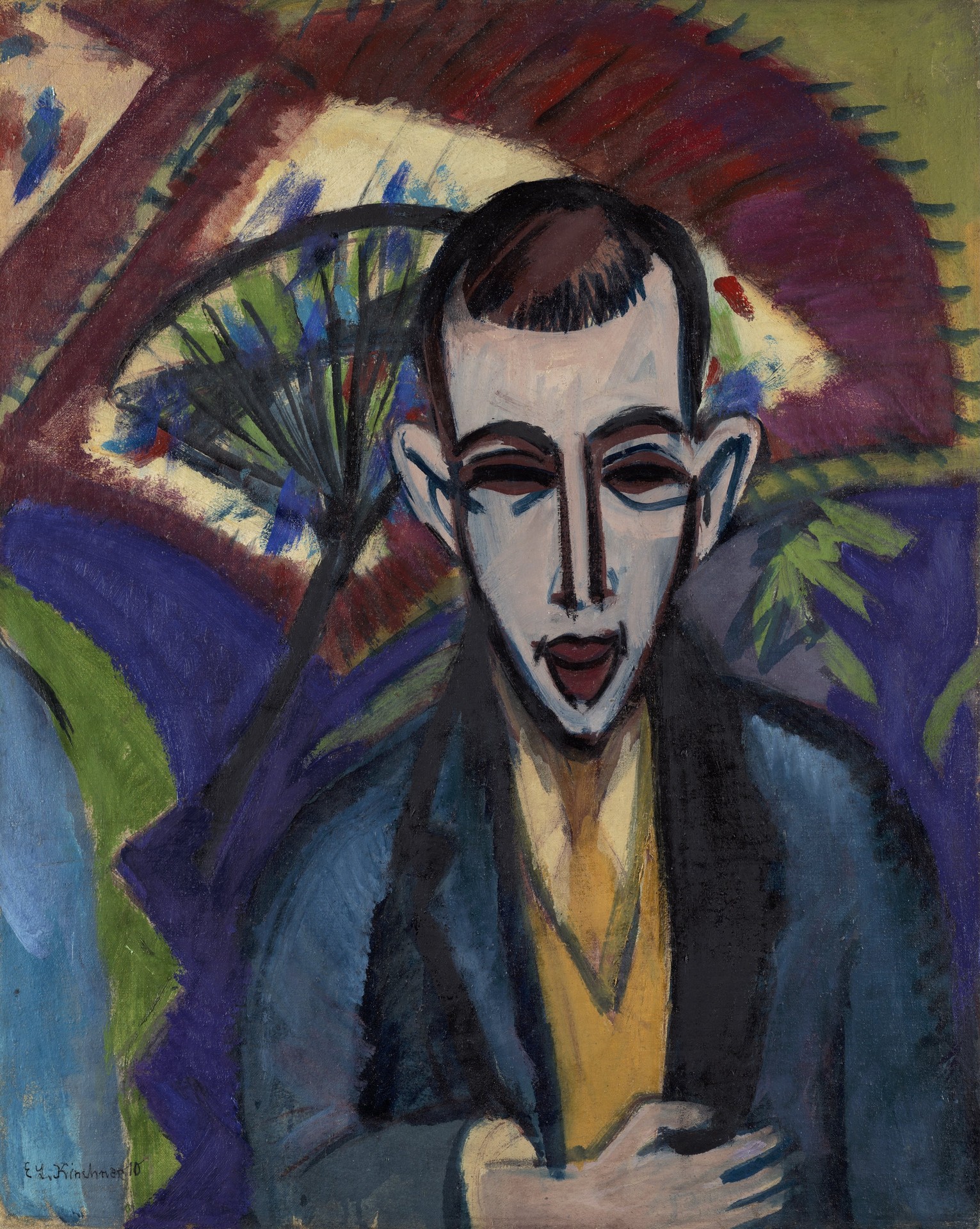 Portrait of the Poet Ghuttmann - by Ernst Ludwig Kirchner