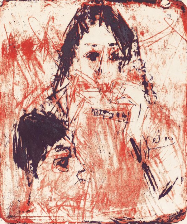 Harmonica Player - by Ernst Ludwig Kirchner