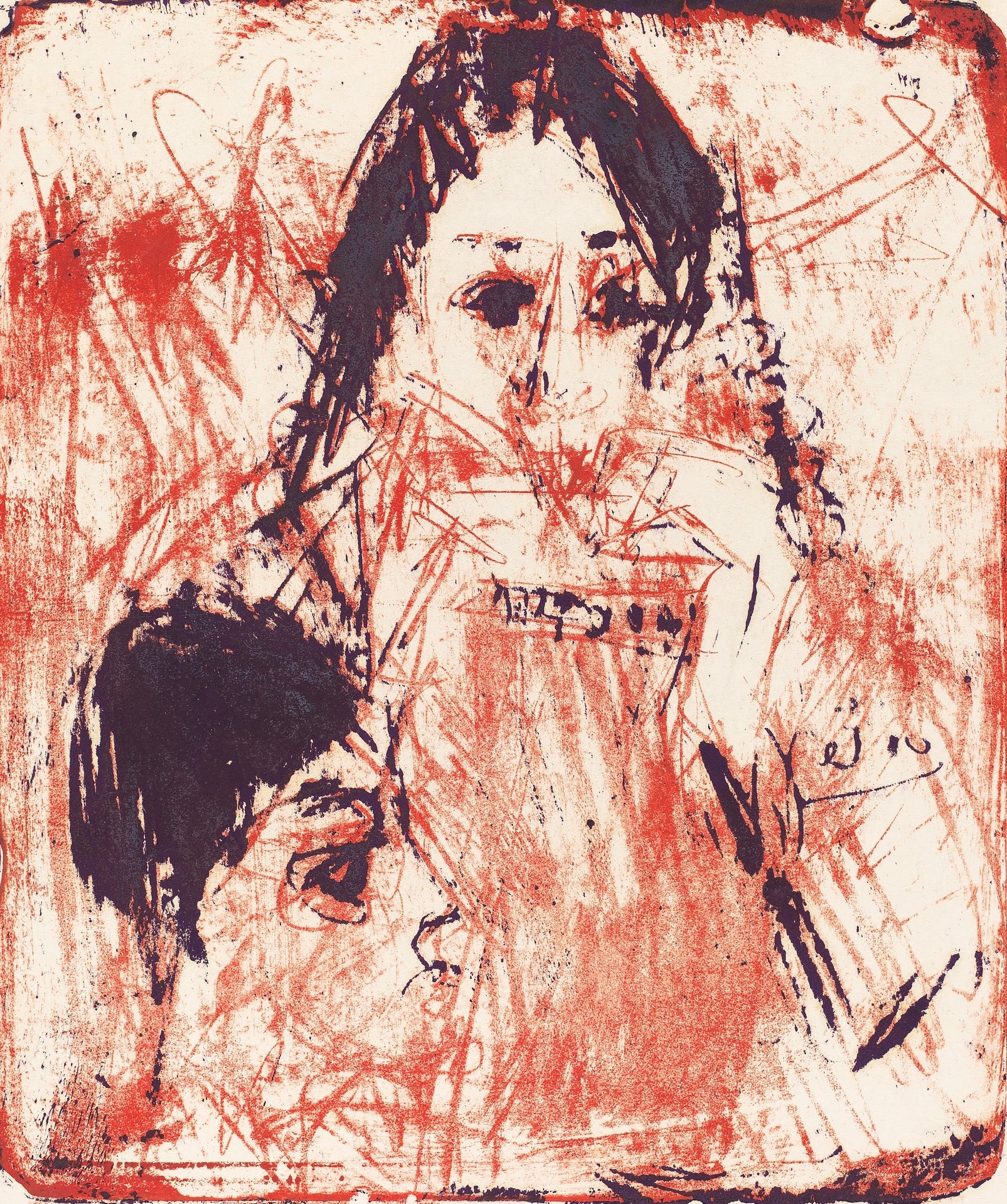 Harmonica Player - by Ernst Ludwig Kirchner