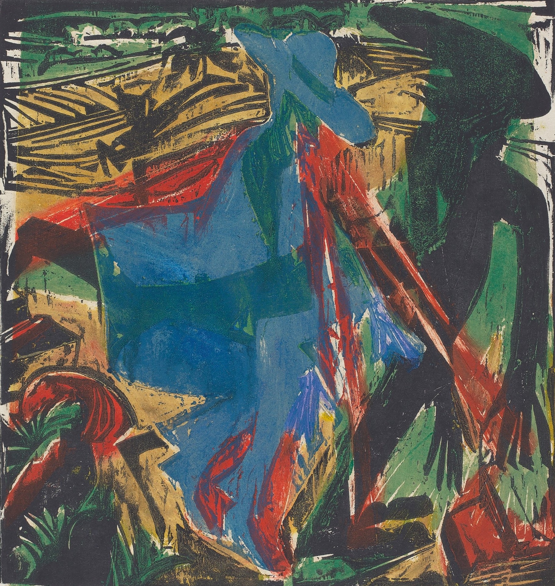 Peter Schlemihls wundersame Geschichte: Schlemihls Begegnung mit dem Schatten (Peter Schlemihl's Wondrous Story: Schlemihl's Encounter with His Shadow) - by Ernst Ludwig Kirchner