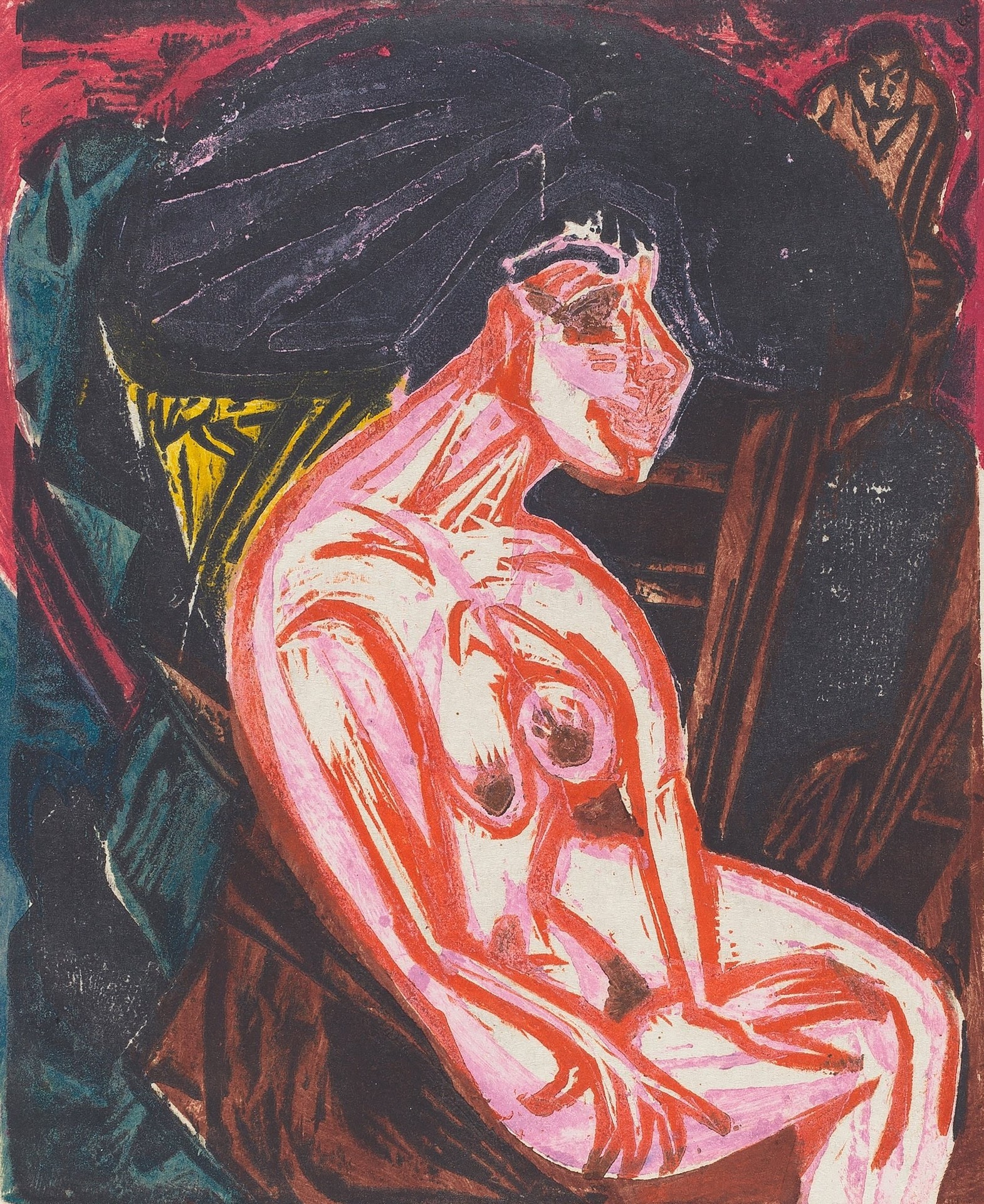 Peter Schlemihls wundersame Geschichte: Die Geliebte (Peter Schlemihl's Wondrous Story: The Beloved) - by Ernst Ludwig Kirchner