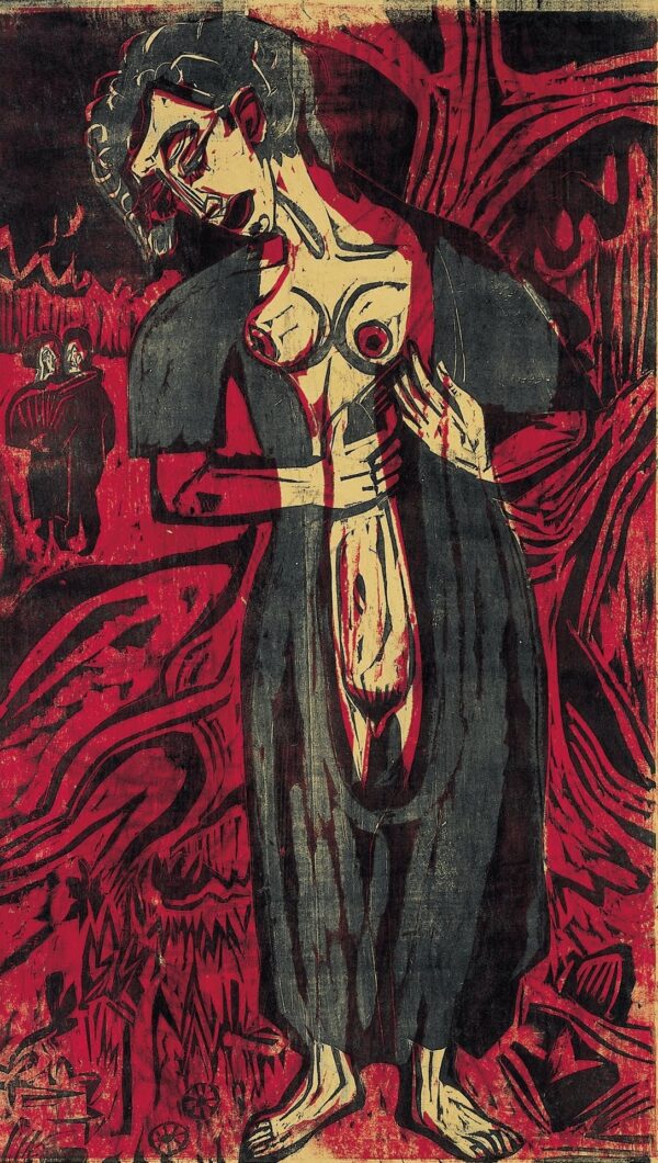 Suicidal Person - by Ernst Ludwig Kirchner