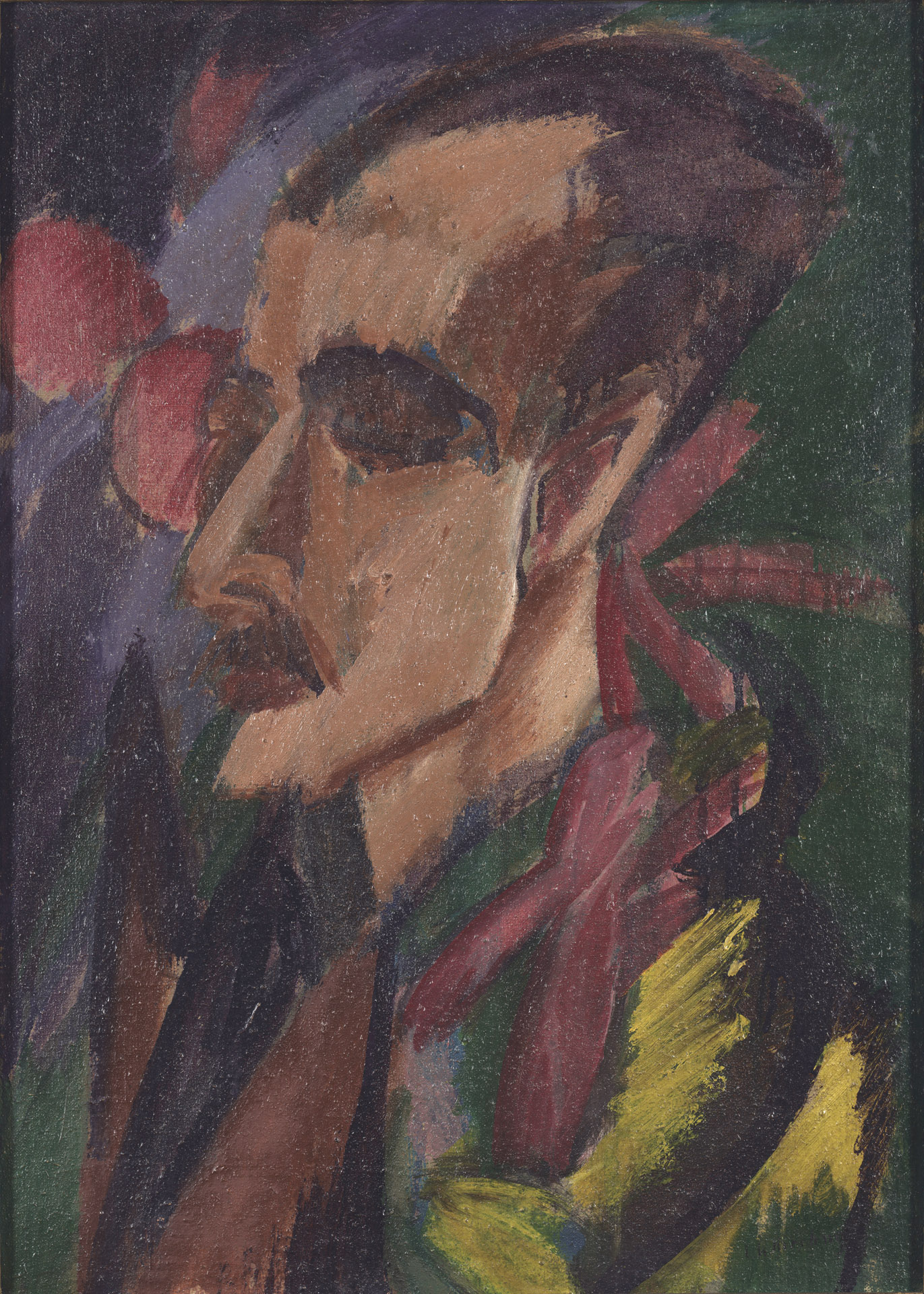 Portrat Gewecke - by Ernst Ludwig Kirchner