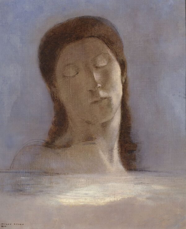 Closed Eyes (1890) - by Odilon Redon
