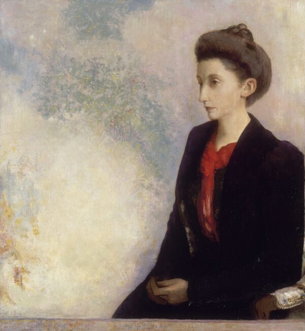Baroness Robert de Domecy - by Odilon Redon
