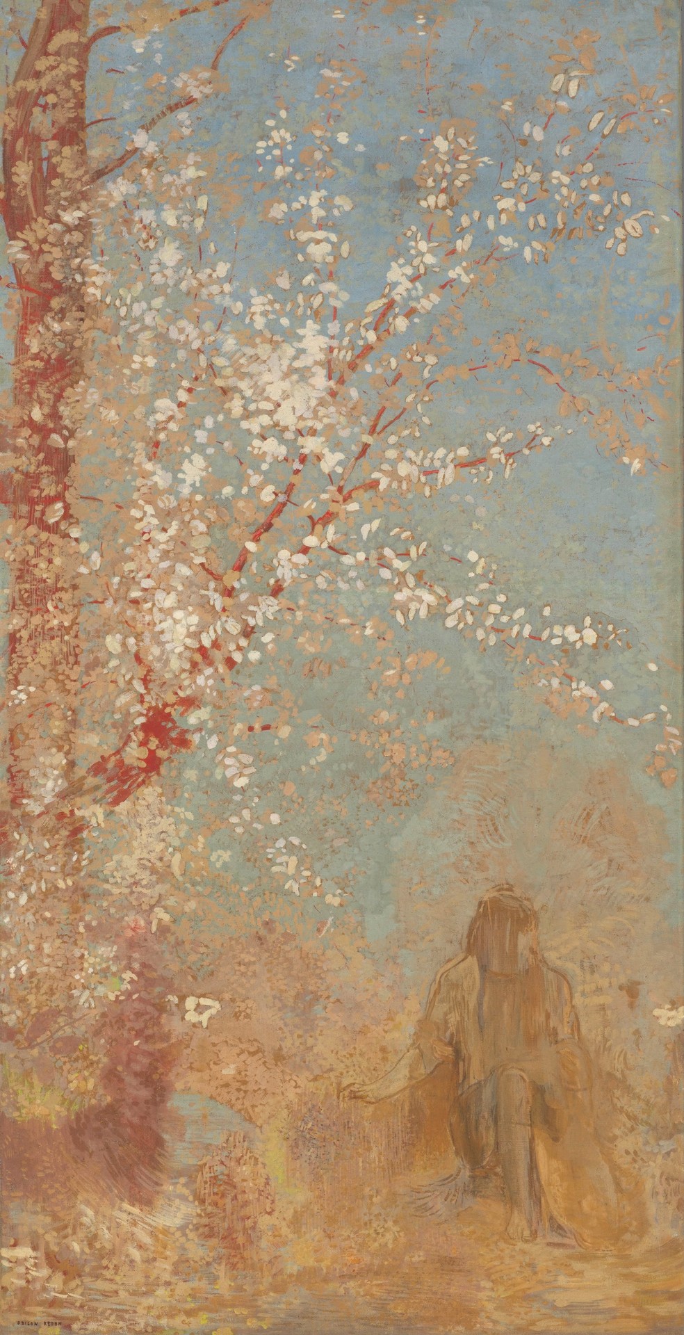 The red tree - by Odilon Redon