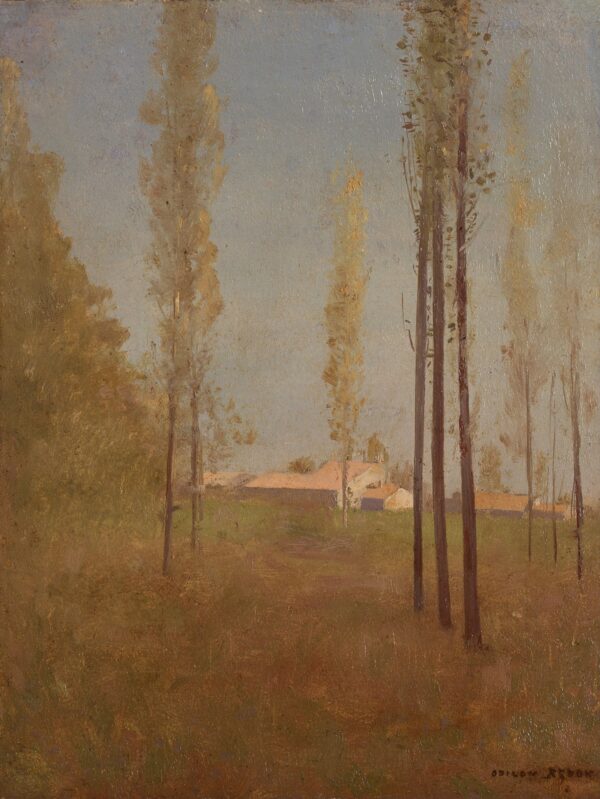 Poplar Trees in Peyrelebade - by Odilon Redon