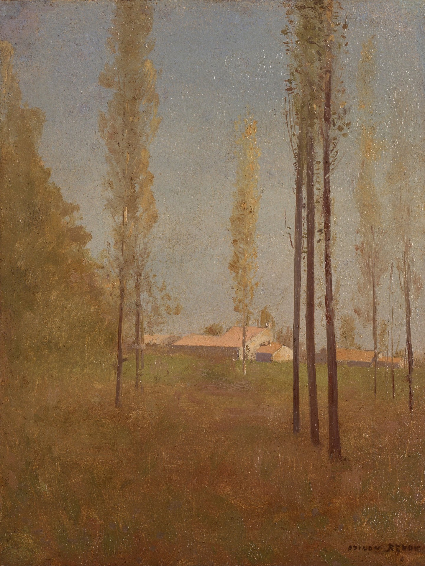 Poplar Trees in Peyrelebade - by Odilon Redon