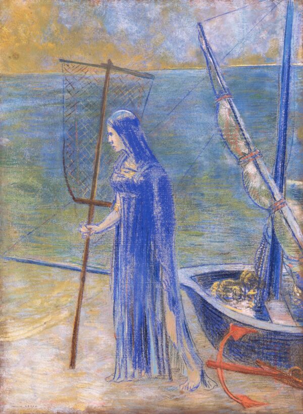 The Fisherwoman - by Odilon Redon
