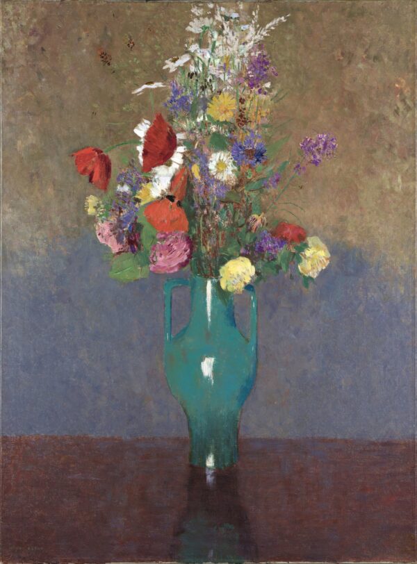The Green Vase (Le vase vert) - by Odilon Redon