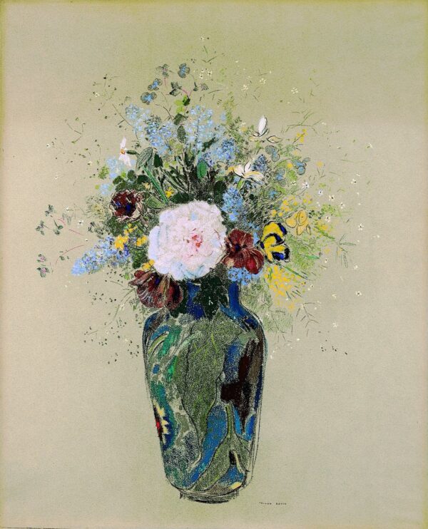 Vase of Flowers - by Odilon Redon