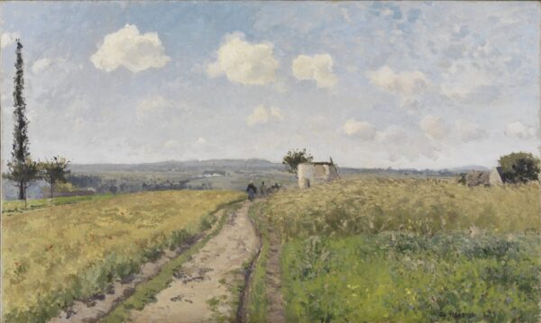 June Morning at Pontoise - by Camille Pissarro