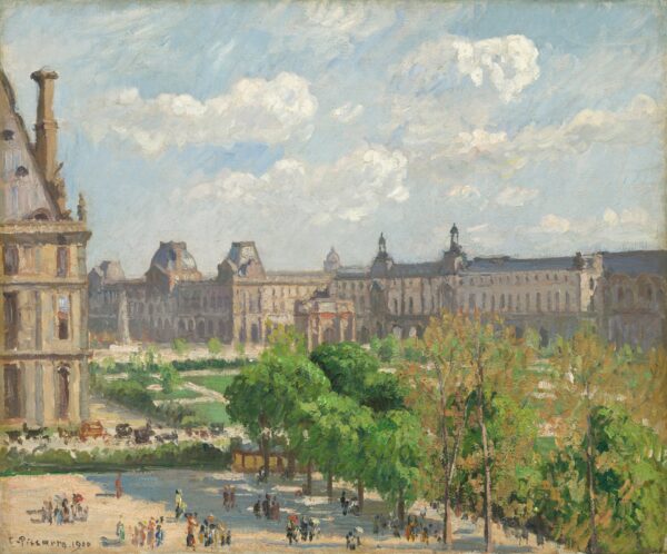 Place du Carrousel, Paris - by Camille Pissarro