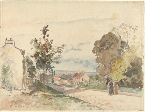 The Road from Versailles to Louveciennes - by Camille Pissarro