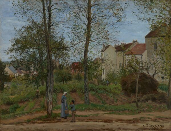 Landscape at Louveciennes (Autumn) - by Camille Pissarro
