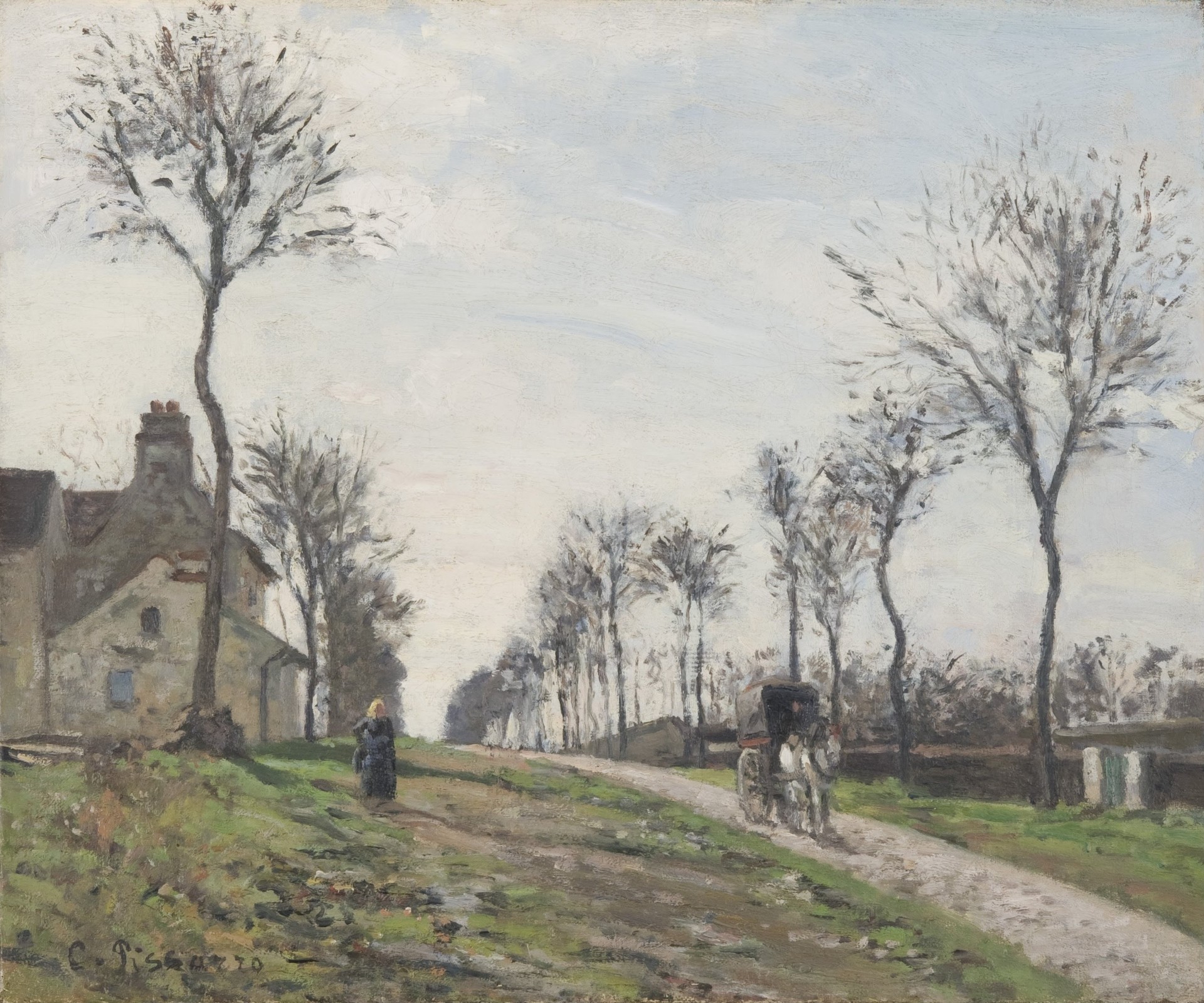 Road to Marly - by Camille Pissarro