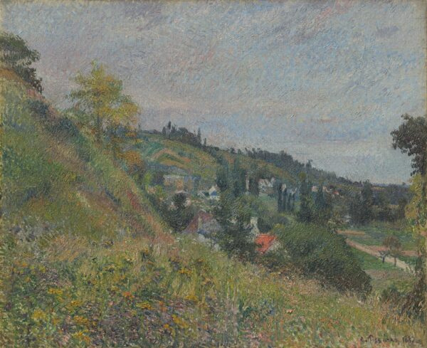 The Hills at Le Chou, Pontoise - by Camille Pissarro