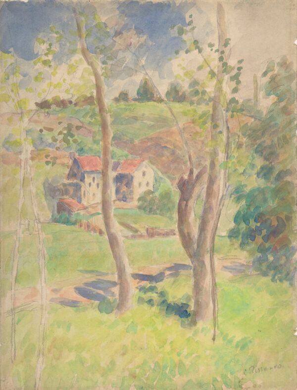 Landscape - by Camille Pissarro