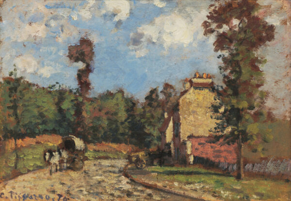 Road to Versailles, Marly-le-Roi - by Camille Pissarro