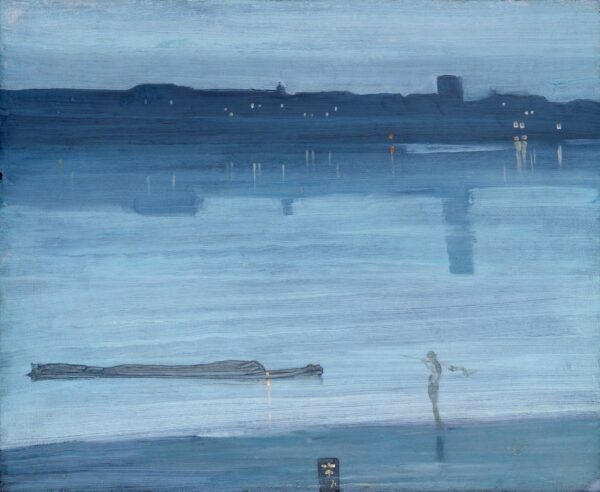 Nocturne: Blue and Silver - Chelsea - by James Abbott McNeill Whistler