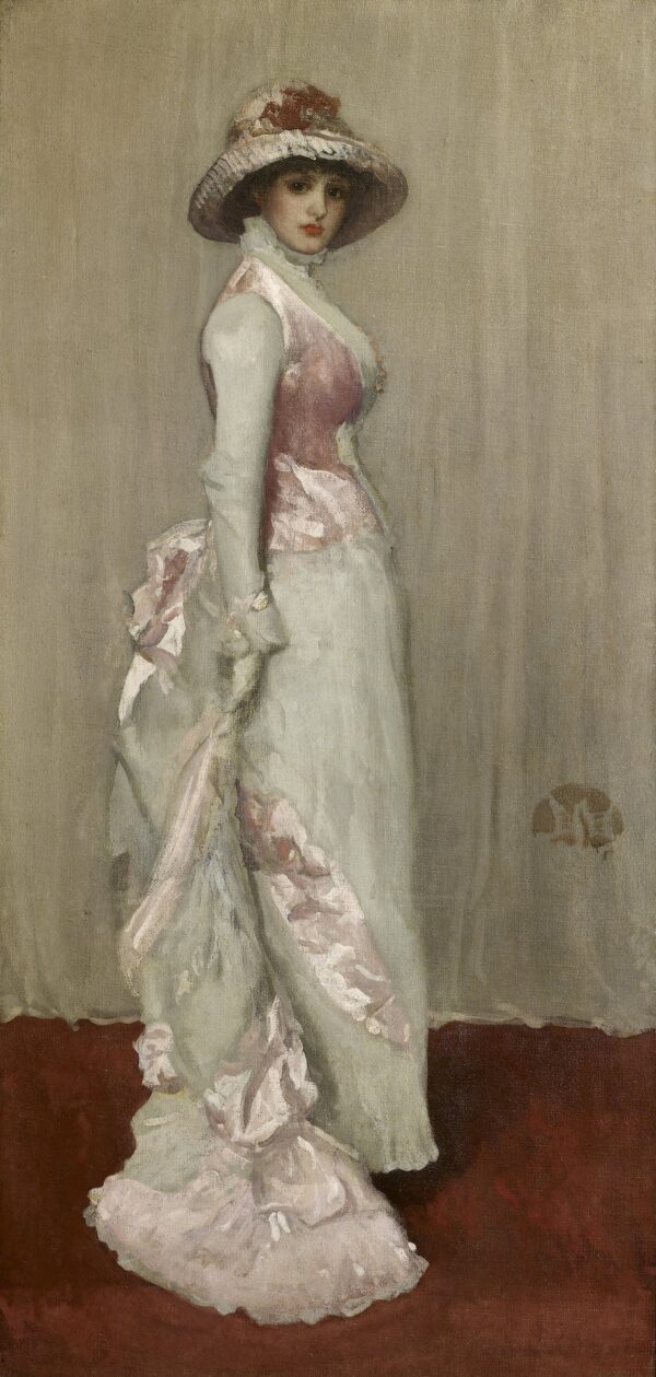 Harmony in Pink and Grey: Portrait of Lady Meux - by James Abbott McNeill Whistler