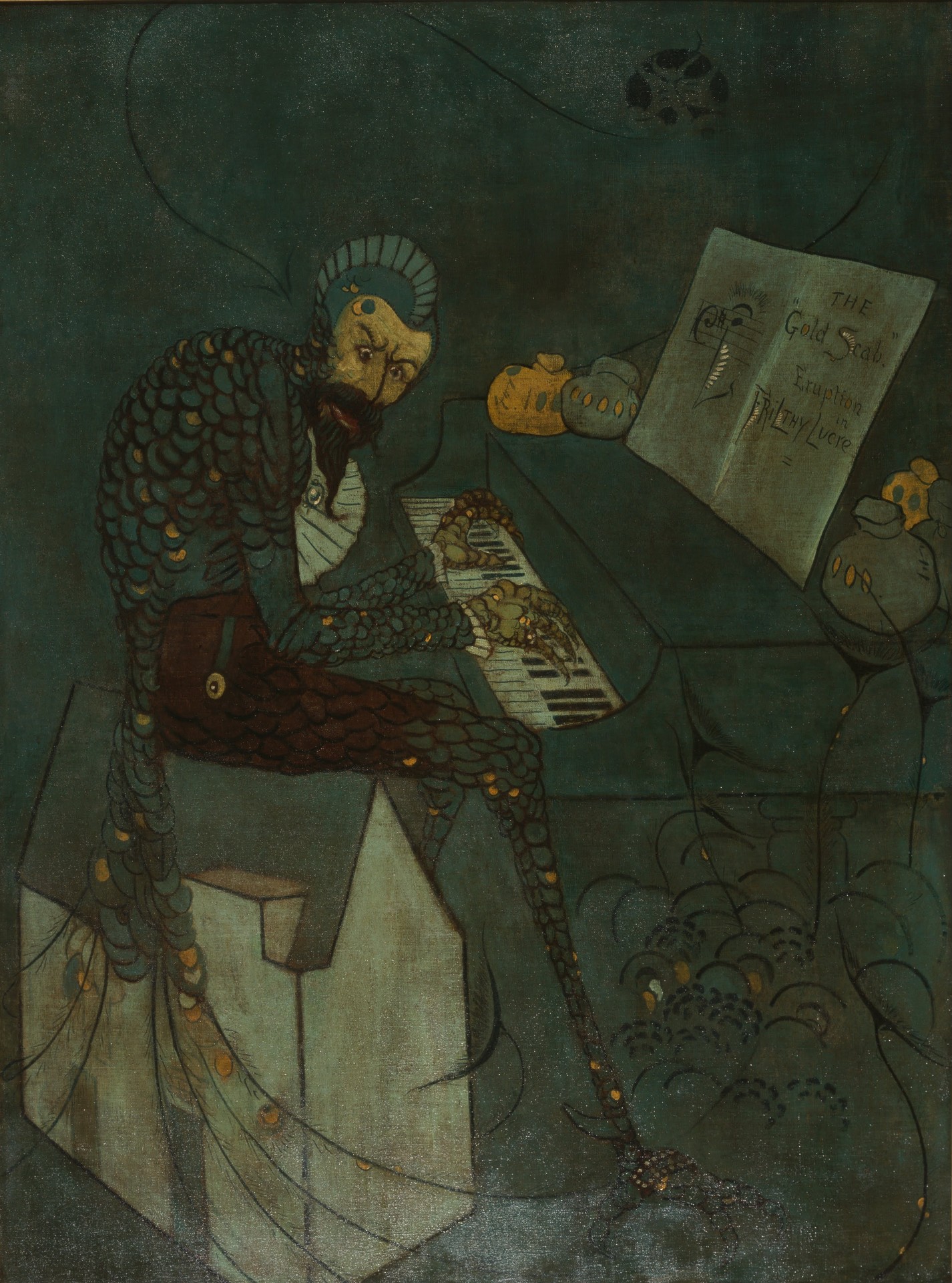 The Gold Scab: Eruption in Frilthy Lucre (The Creditor) - by James Abbott McNeill Whistler