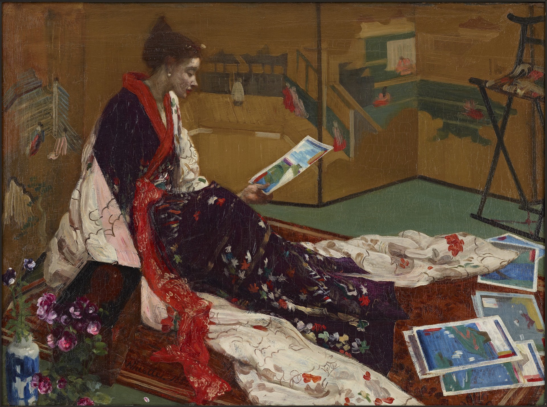 Caprice in Purple and Gold: The Golden Screen - by James Abbott McNeill Whistler