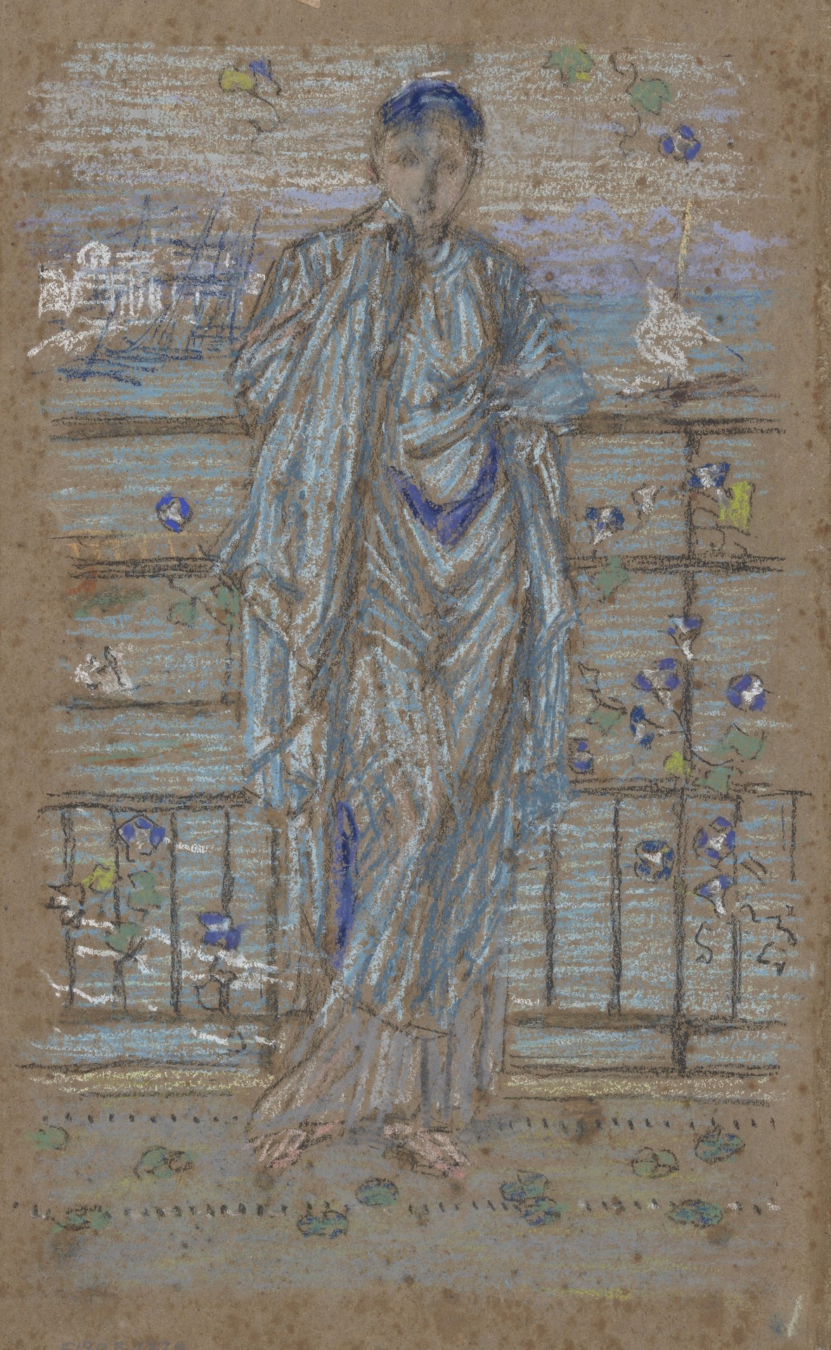 Morning Glories - by James Abbott McNeill Whistler