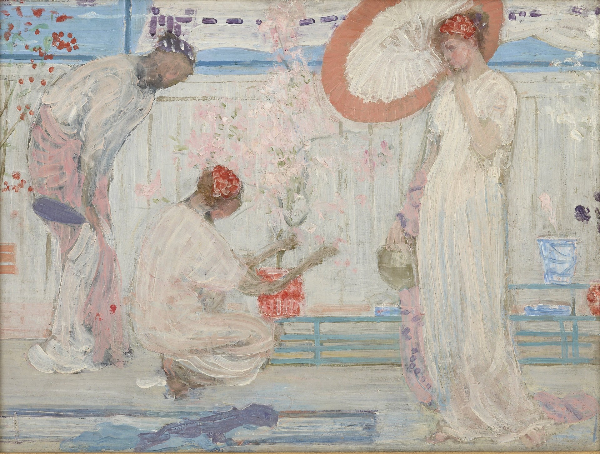 The White Symphony: Three Girls - by James Abbott McNeill Whistler