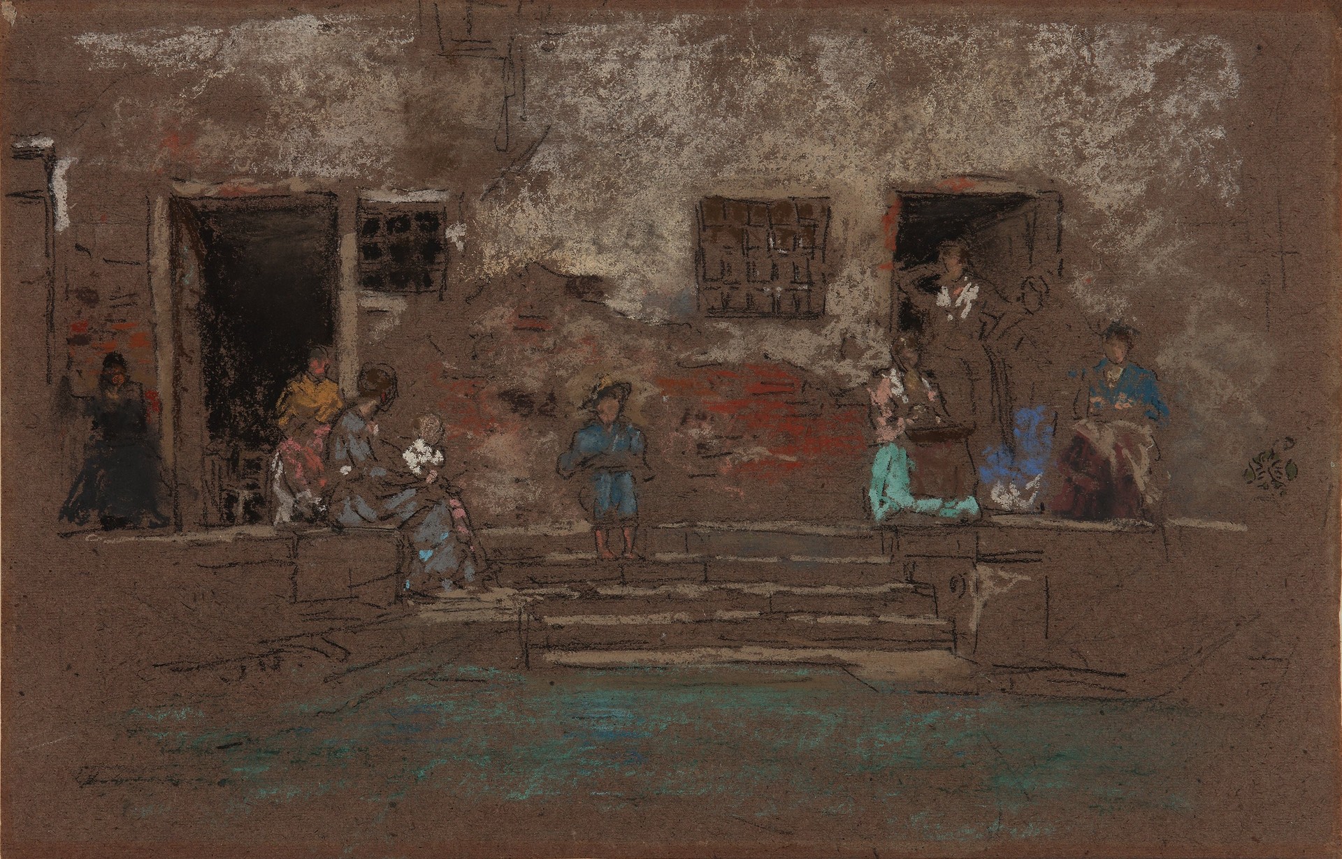 The Steps - by James Abbott McNeill Whistler