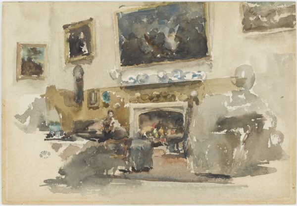 Moreby Hall - by James Abbott McNeill Whistler