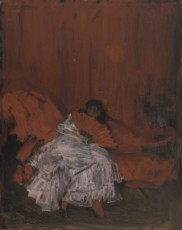 Red and Pink: La Petite Mephisto - by James Abbott McNeill Whistler