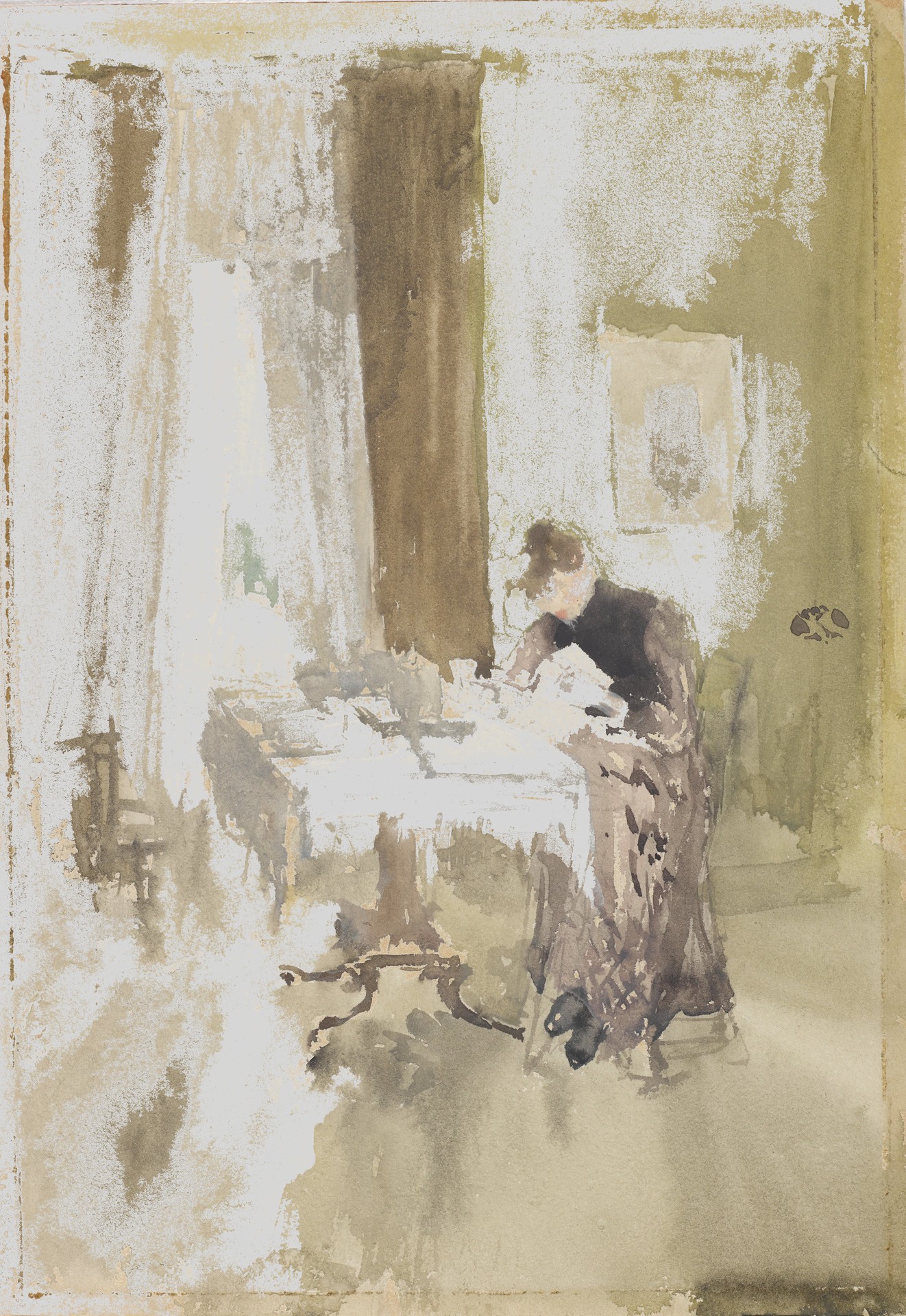 Note in Opal: Breakfast - by James Abbott McNeill Whistler