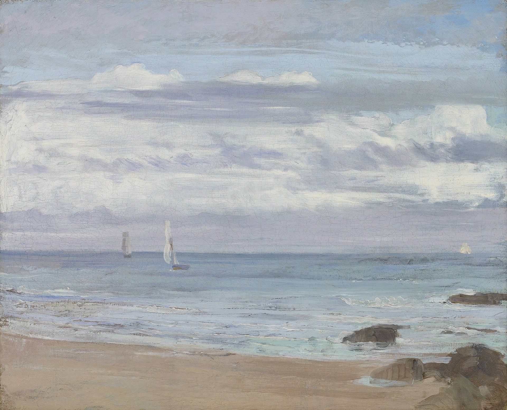 Blue and Silver: Trouville - by James Abbott McNeill Whistler