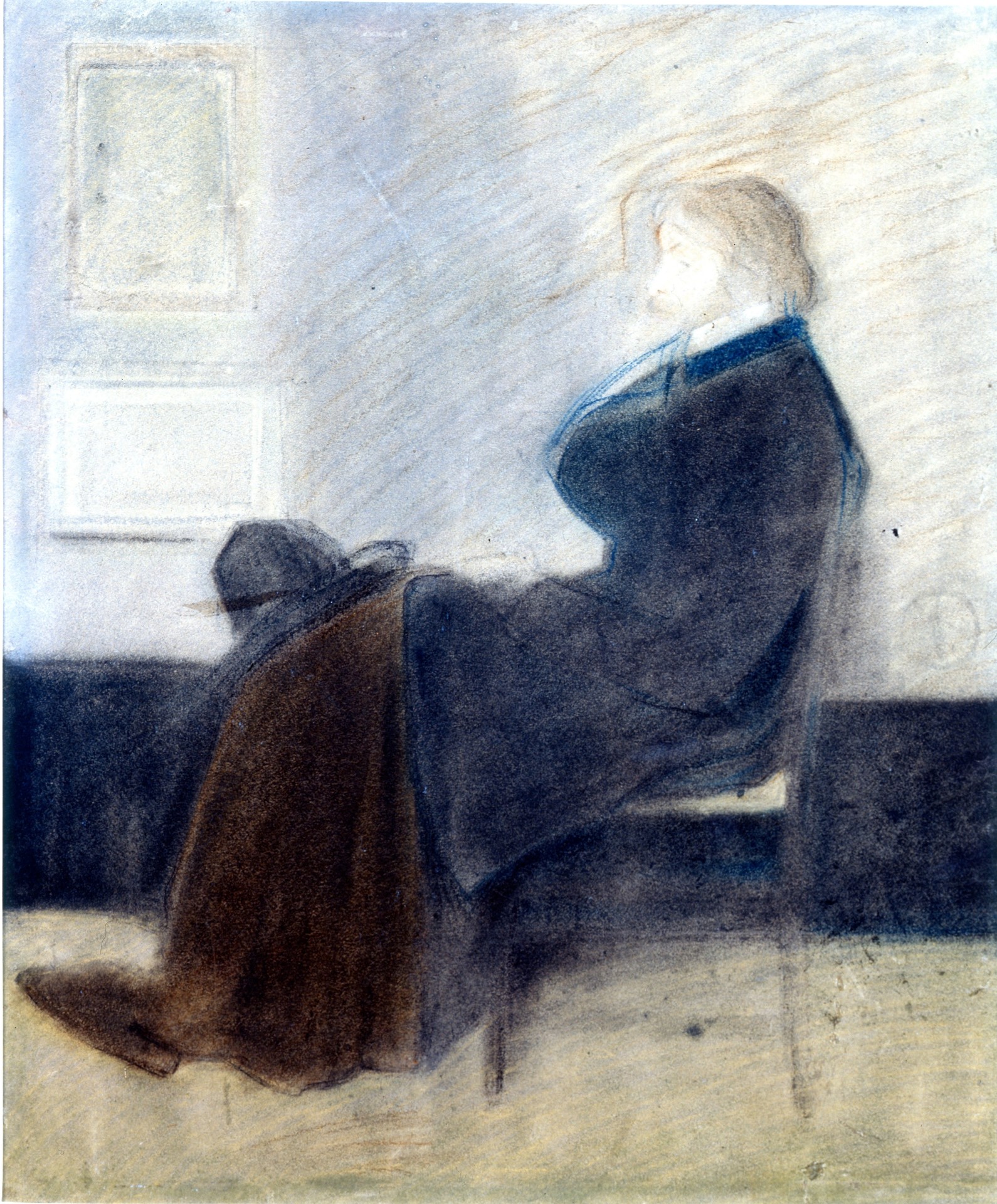 Study of Thomas Carlyle - by James Abbott McNeill Whistler